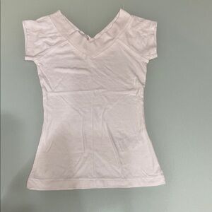 BDG Soft White V-Neck Short Sleeve Tee